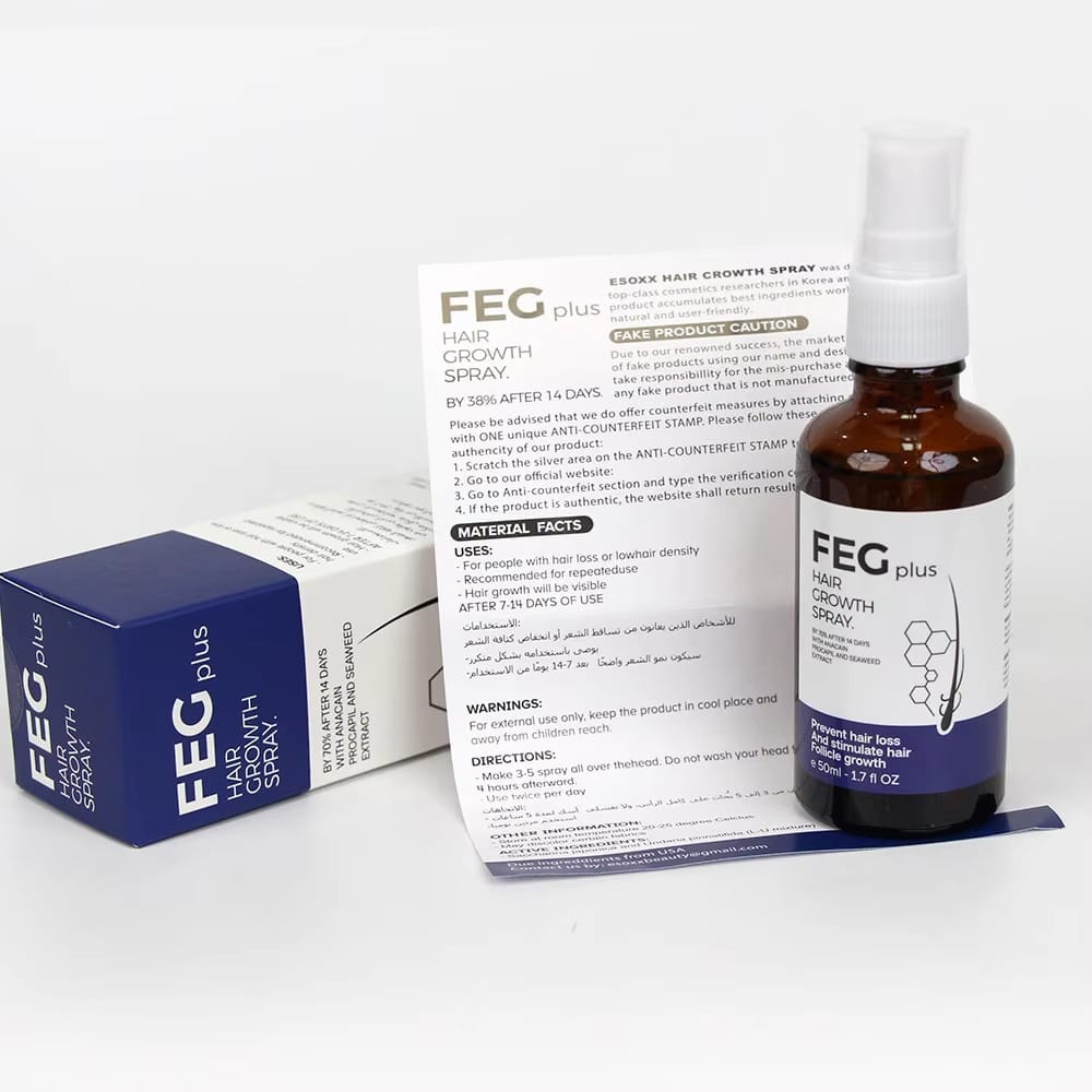 FEG Plus Hair Growth Spray – Hair & Scalp Treatment