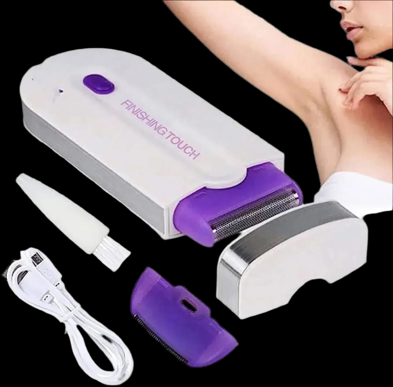 Finishing Touch Laser Hair Removal | 2‑in‑1 Trimmer | Pain‑Free Electric Hair Removal for Women