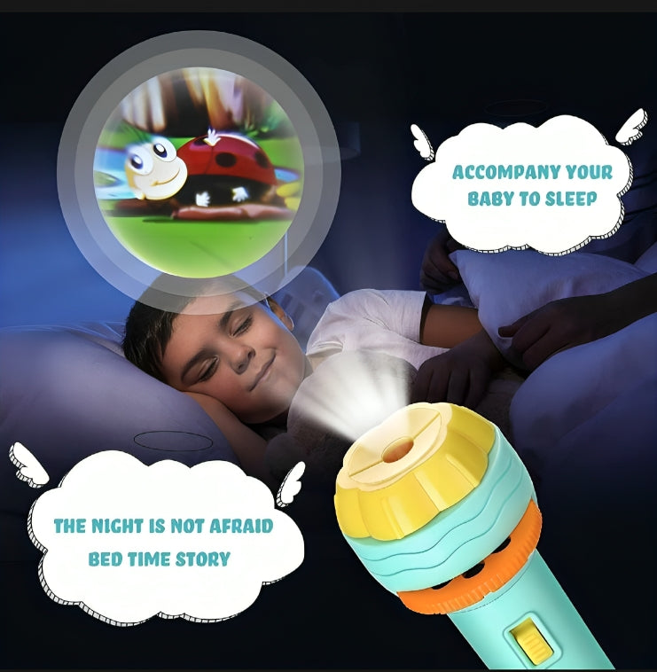Kids Projection Torch with Animal Slide Discs